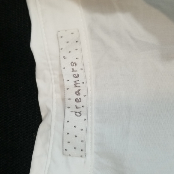 Dreamers White Laced Up Collared Long Sleeves  Dress. S - Picture 16 of 16